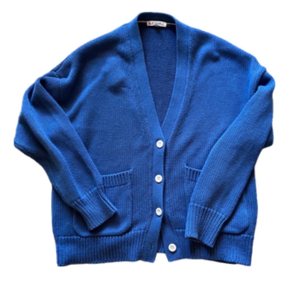 Alex Mill Emma Blue Women's Cotton Cardigan Sweater Med
